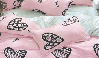 Комплект постельного белья розовое Tango DF-177